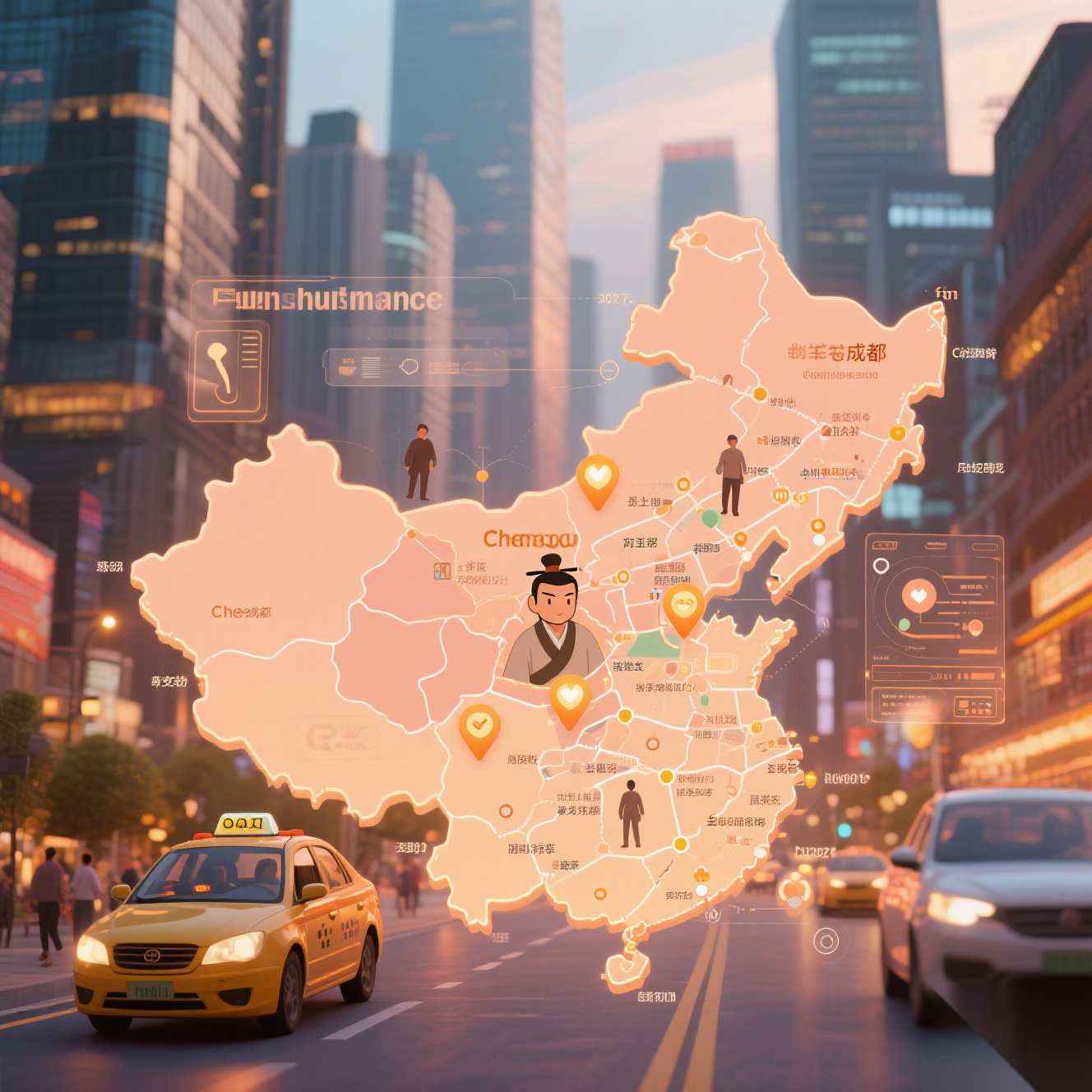 地图坐标里的“成都温度”:高德联合网约车企业织密司机关怀“暖心网”(图1) 地图坐标里的“成都温度”:高德联合网约车企业织密司机关怀“暖心网”(图1)