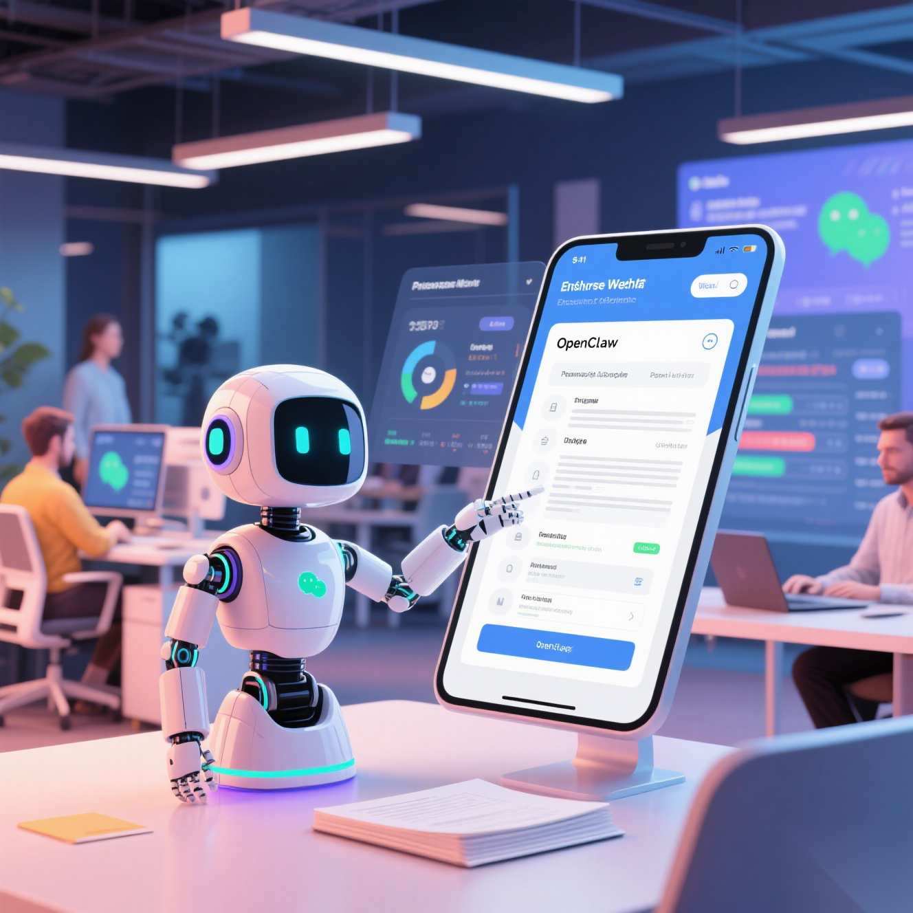 企业微信接入OpenClaw门槛降低｜智能办公新体验(图1)