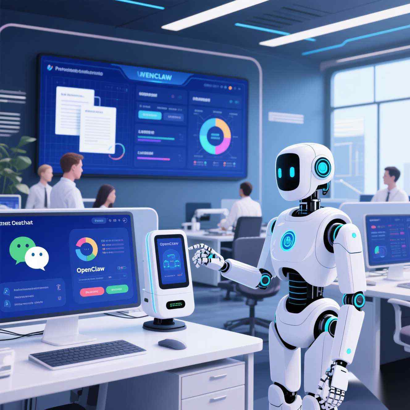 企业微信接入OpenClaw新进展|智能办公全攻略(图1) 企业微信接入OpenClaw新进展|智能办公全攻略(图1)