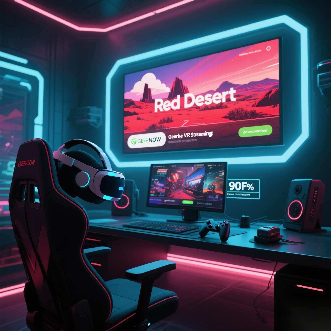 GeForce NOW新增《红色沙漠》支持|VR串流帧率提升至90FPS(图1) GeForce NOW新增《红色沙漠》支持|VR串流帧率提升至90FPS(图1)