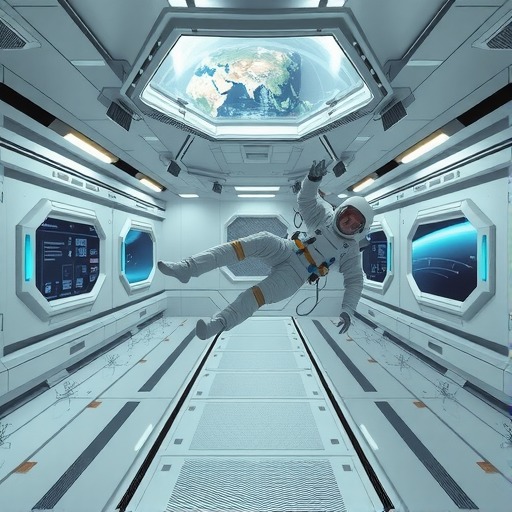 北京太空向往取得用于R-VR-R空间站体验的行走机构专利,能使人们体验在空间站漂浮仿真环境中漂浮行走(图1) 北京太空向往取得用于R-VR-R空间站体验的行走机构专利,能使人们体验在空间站漂浮仿真环境中漂浮行走(图1)