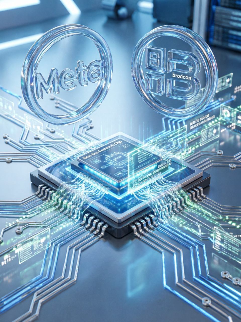 Meta宣布扩大与博通的合作关系，开发下一代定制AI芯片(图1)