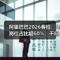 阿里巴巴2026春招:AI岗位占比超60%,千问生态成最大变量(图1) 阿里巴巴2026春招:AI岗位占比超60%,千问生态成最大变量(图1)