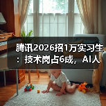 腾讯2026招1万实习生:技术岗占6成,AI人才储备战打响(图2) 腾讯2026招1万实习生:技术岗占6成,AI人才储备战打响(图2)