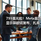 799美元起！Meta首款显示屏眼镜发布，扎克伯格(图3)
