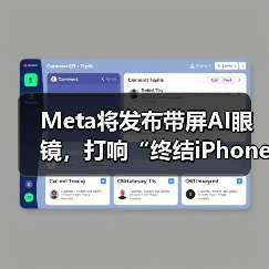 Meta将发布带屏AI眼镜，打响“终结iPhone”第一(图2)