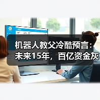 机器人教父冷酷预言:未来15年,百亿资金灰飞烟(图1) 机器人教父冷酷预言:未来15年,百亿资金灰飞烟(图1)