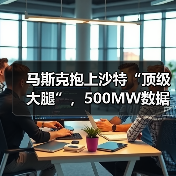马斯克抱上沙特“顶级大腿”，500MW数据中心砸(图1)
