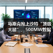 马斯克抱上沙特“顶级大腿”，500MW数据中心砸(图3)