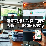马斯克抱上沙特“顶级大腿”，500MW数据中心砸(图2)