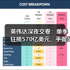 英伟达深夜交卷:单季狂揽570亿美元,手握5000(图4) 英伟达深夜交卷:单季狂揽570亿美元,手握5000(图4)