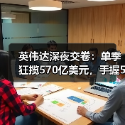 英伟达深夜交卷:单季狂揽570亿美元,手握5000(图2) 英伟达深夜交卷:单季狂揽570亿美元,手握5000(图2)