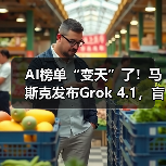 AI榜单“变天”了!马斯克发布Grok 4.1,盲测排(图1) AI榜单“变天”了!马斯克发布Grok 4.1,盲测排(图1)