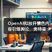 OpenAI拟放开情色内容引爆舆论，奥特