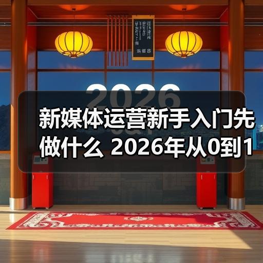 新媒体运营新手入门先做什么 2026年从0到1的起步顺序 - 玄熵新媒体资讯网