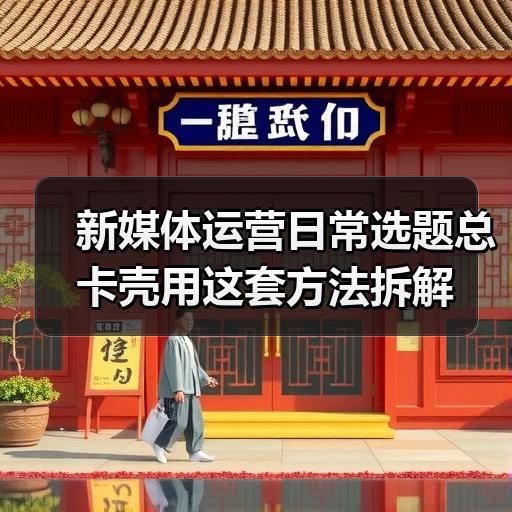 新媒体运营日常选题总卡壳用这套方法拆解 - 玄熵新媒体资讯网