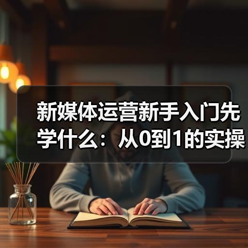 新媒体运营新手入门先学什么：从0到1的实