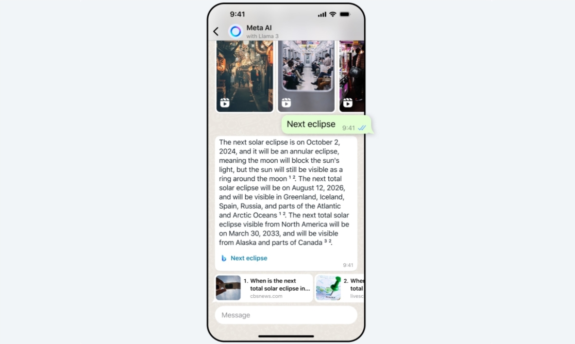Meta将其AI聊天机器人推广到印度所有用户 仅支持英文(图1)